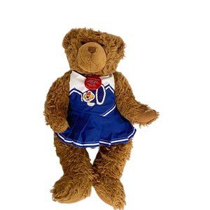 Build a Bear BAB Centennial Clark Maxine plush‎ w/blue cheerleader outfit